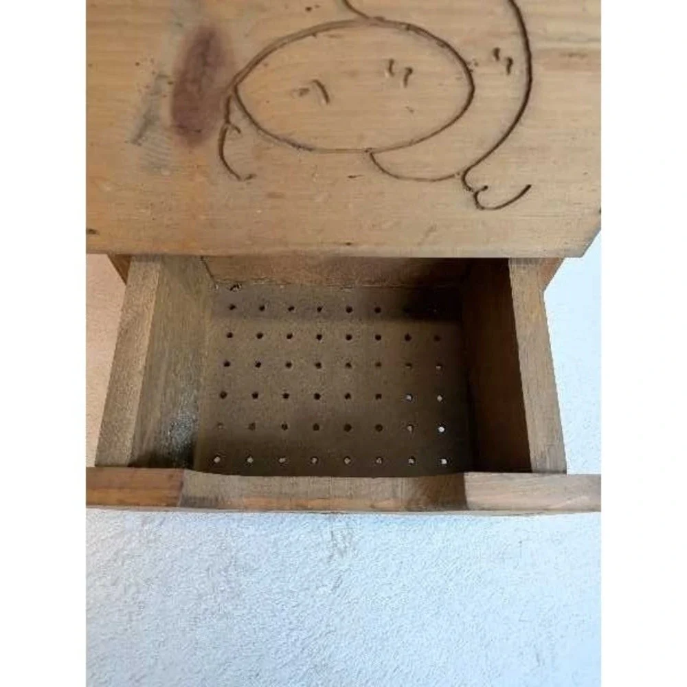 Vintage Wooden Taters & Onions Bin Storage Rustic Farmhouse Kitchen Onyuns‎